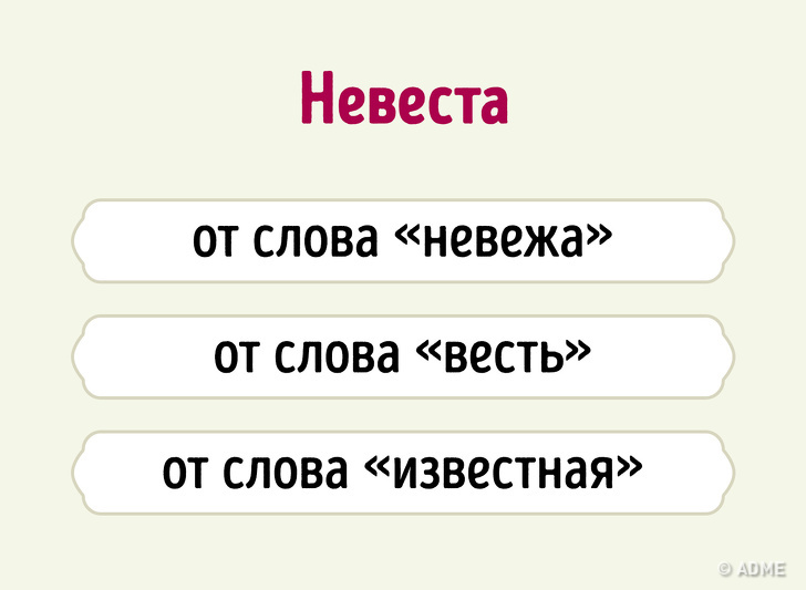 Даже если вы&nbsp;отлично знаете русский язык, происхождение этих слов вас удивит